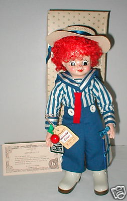 Brinn's 13'' CALENDER CLOWN doll - SEPTEMBER month - Porcelite MIB