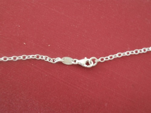 Stefani St Jacques Argento Fine Linked Hearts Necklace Silver Jewelry Italy - Picture 4 of 5