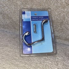 Garment Hook-Heavy Duty-Chrome-Hardware Included-Convenient Extra Hook-NIB