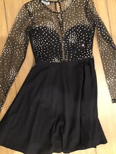 Urban Outfitters Motel Sparkle Black And Gold Cocktail Dress Medium