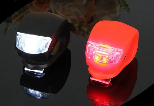 Juego de 2 luces traseras delanteras y traseras de silicona para bicicleta SS - Imagen 107 de 107