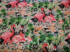 Cotton Fabric 1 Yard Gorgeous Pink Flamingos Dear Stella August Wren 