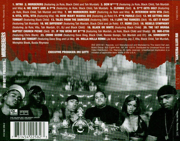 CD Rap The Murderers Irv Gotti Presents The Murderers CD, Album