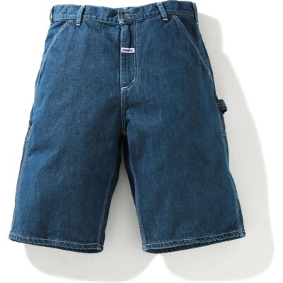 bape shorts - DENIM PAINTER SHORTS MEN. A Bathing Ape, Size large
