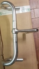 manubrio  bicicletta da corsa 3ttt  larghezza  40cm. e canotto sella 3ttt 25,8