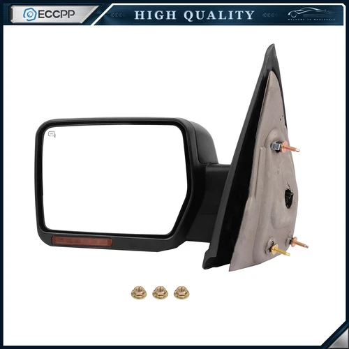 Driver Side Power Heated Puddle Light Turn Signal Tow Mirror for 07-14 Ford F150