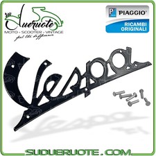Targhetta Scritta Blu Stemma Scudo Anteriore x Vespa 125 Faro Basso VN1 VN2 VNA