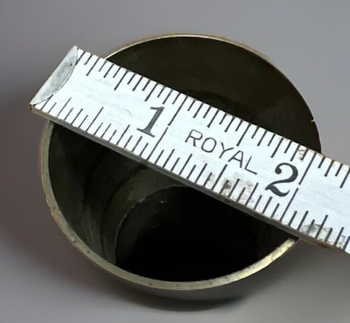 Vintage Archana Handicrafts Brass Vase Made In India 7 3/4in H X 2.5in Wide 2071 - Picture 10 of 10