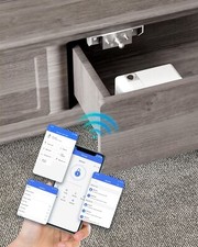 Smart Cabinet Lock Bluetooth Hidden Safety RFID Kid Keyless Drawer Locks for ...