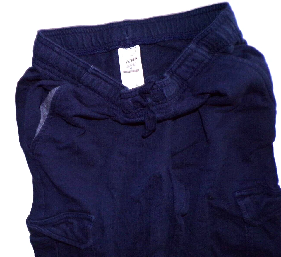 Boys Size 14 Carter's blue Sweat outfit full zip hoodie & Cargo sweatpants R1by - Image 4 of 4