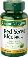 Nature's Bounty Red Yeast Rice Capsules- 600 Mg- 120 Ct