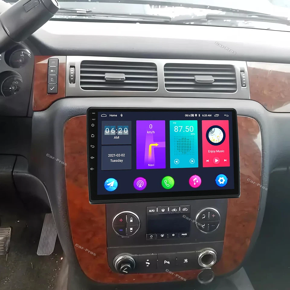 Radio estéreo para automóvil 4+64G Android 14 GPS navegación Wifi para Chevrolet Avalanche 2007-2011 Foto 3 de 4