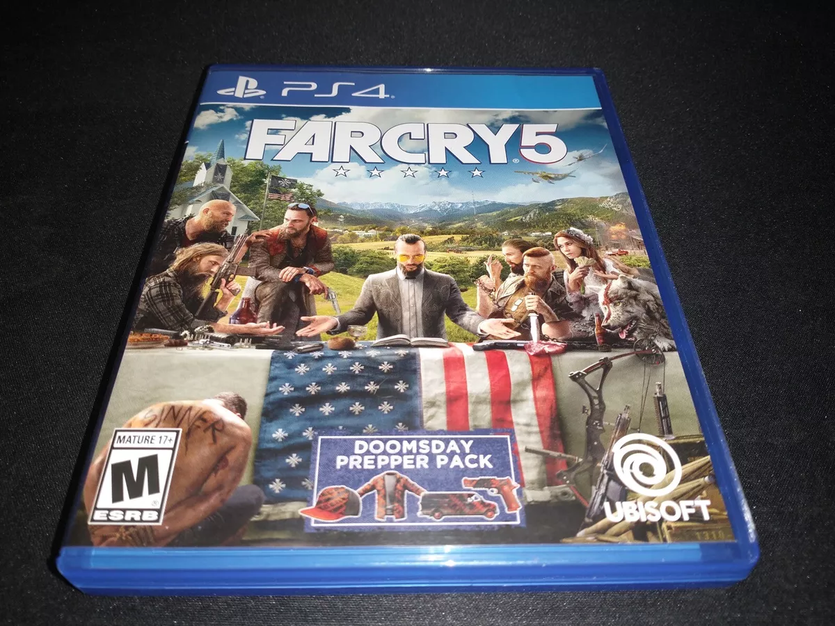 Far Cry 5 Sony PlayStation 4 PS4 Game + Doomsday Prepper Pack