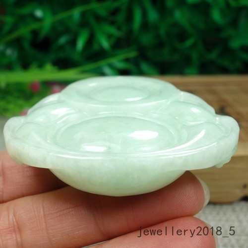 Certified Light Green Burma 100% Natural A jadeite jade Pendant~Buddha 大佛公 - Picture 15 of 17