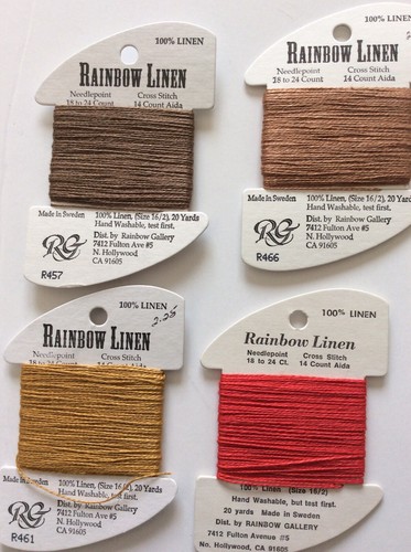 Mixed Lot/18 Rainbow Gallery RAINBOW LINEN, PEBBLY PERLE, SPLENDOR, NATURAL FLAX - Picture 6 of 9