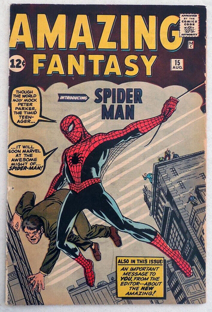 AMAZING FANTASY #15 [Marvel, 1962] Origin & 1st Appearance of Spider-Man  MEGAKEY