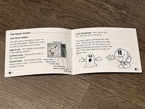 Pac-Man Instruction Manual Booklet Nintendo Game Boy Authentic - Picture 2 of 3
