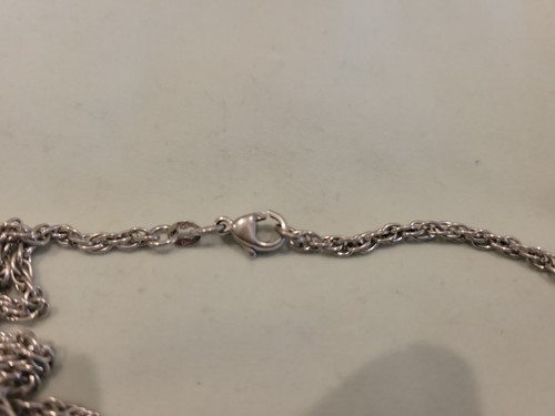 RETIRED JAMES AVERY 925 Sterling Silver/ 14k Heart & Flowers Large Pendant Chain - Picture 9 of 12