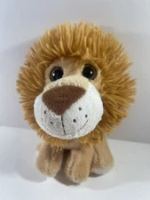 Hug Fun Tan Plush Lion 7” Sitting Stuffed Animal Toy