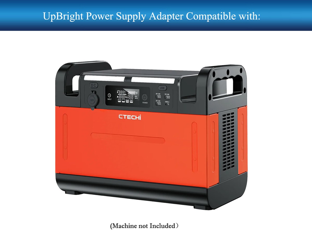 AC Adapter For CTECHi GT1500 1500W Portable Power Station 1210Wh
