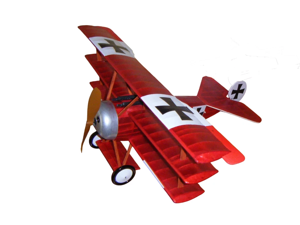 Guillow's Aereo Balsa Fokker DR-1 Triplane tagliato al laser Scala: 1/16 - Immagine 2 di 4
