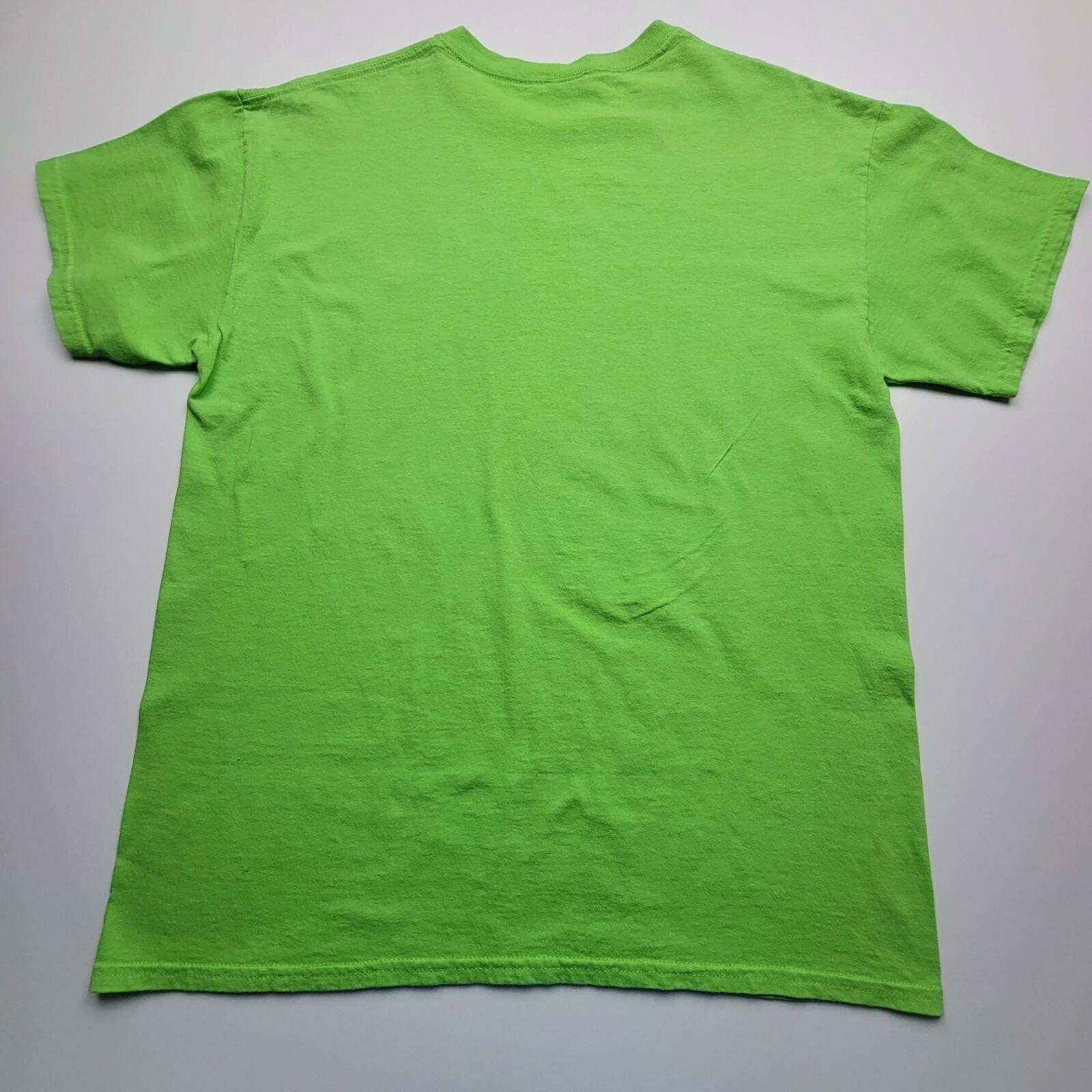 Gildan Angry Birds Pig Graphic Short Sleeve T Shirt Relaxed Fix Green Crew  Neck | eBay