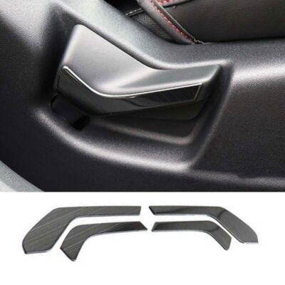 Black Seat adjust handle Decorative strip 2019-2020 steel For Ford Focus ST RS