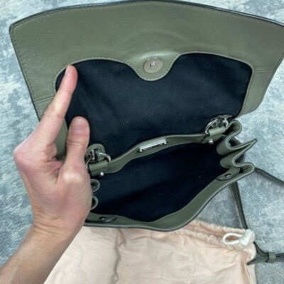 Rebecca Minkoff Green Stella Medium Convertible Backpack In Thyme Leather Rebecca Minkoff Green Stella Medium Convertible Backpack In  main image 2