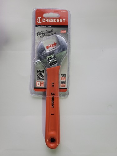 Crescent 8 in. Chrome Cushion Carded Sensormatic Adjustable Wrench Model #AC28CV