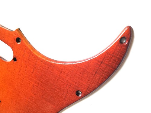 New Pickguard Stratocaster - Handmade - Ailanthus Wood - Strat Guitar #9 - Picture 3 of 5