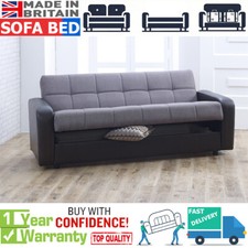 Dolly 3 Seater Ottoman Storage Sofa Bed Modern Luxury Bedroom - UK Made
