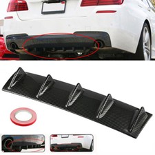 Universal Lower Rear Body Bumper Lip Diffuser Shark Fin Spoiler Carbon Fiber Universal Lower Rear Body Bumper Lip Diffuser Shark Fin Spoiler Carbon Fiber