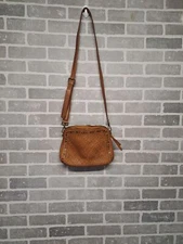 Platania Braided Studded Womens Leather Crossbody Bag Boho Bohemian