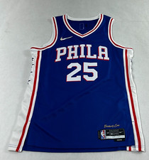 Nike Philadelphia 76ers Ben Simmons V-Neck Pullover Jersey Size 48 Blue