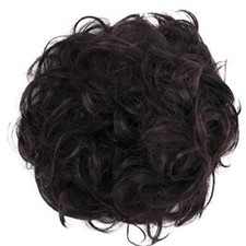 Big Hairpiece Scrunchy Updo Bridal Hairstyle black red-brown mix 1T32A G17E