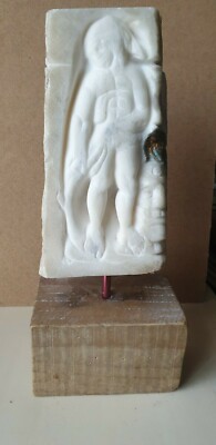 Marble sculpture David with the head of Goliath by Bissanti Charles
