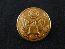 A24-43) US Army 1 Knopf Adler 23mm 0,9inch gold TypIII Dress Uniform Standard