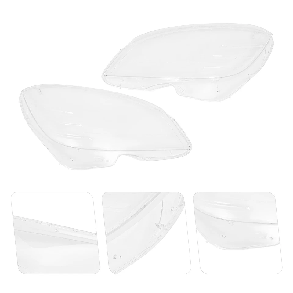 For 2008-11 Mercedes-Benz C-Class W204 c180 c200 c260 c280 Headlight Lens Cover Foto 3 de 4