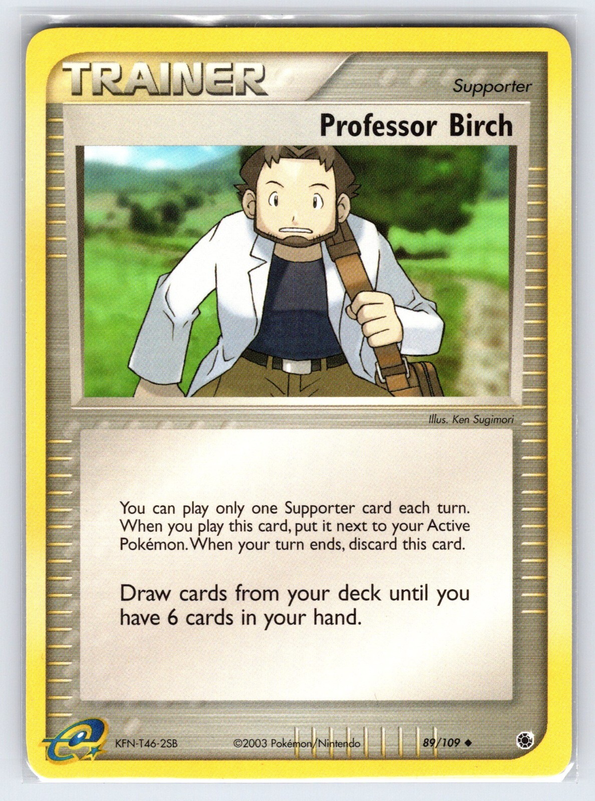 Professor Birch 89/109 2003 EX Ruby & Sapphire Pokemon Card Nintendo - Nm/Vlp