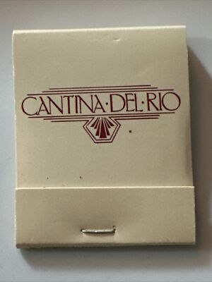 Matchbook CANTINA DEL RIO. HILTON PALACIO DEL RIO. ALAMO ST ANTONIO, TX