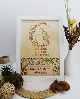 Geldgeschenk Hochzeit, Hochzeitsgeschenke, personalisierbar, Geschenk Brautpaar