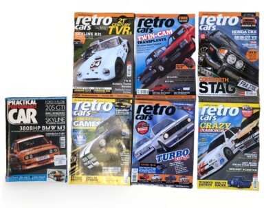 retro autos und praktische Performance Auto Zeitschrift Sammlung 7 Ausgaben