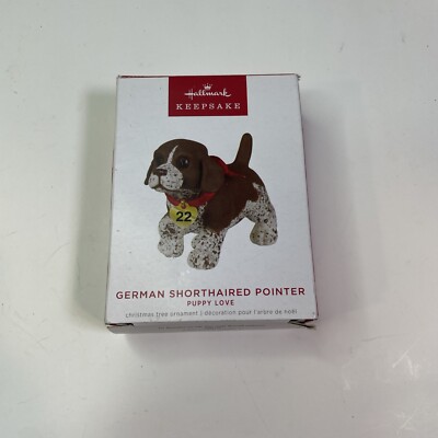 Hallmark 2022 German Shorthaired Pointer Ornament Puppy Love