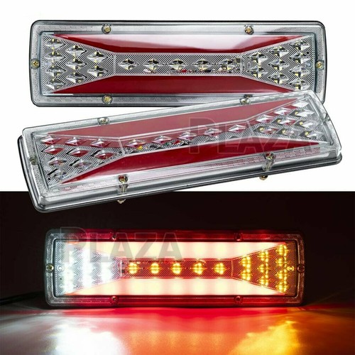 2Pcs/set LED Tail Lights Trailer Ute Caravan Truck Stop Indicator Rear LAMP 12V - Picture 9 of 9