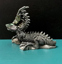Rawcliffe Pewter Magic Horned Drake Wyrm Dragon Miniature Figurine LOTR GOT RPG