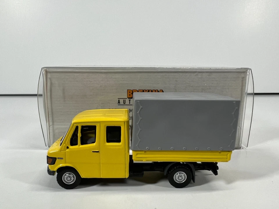 1/87 Brekina 36950 Mercedes L 307 D Doka Amarillo 1988 Foto 4 de 4
