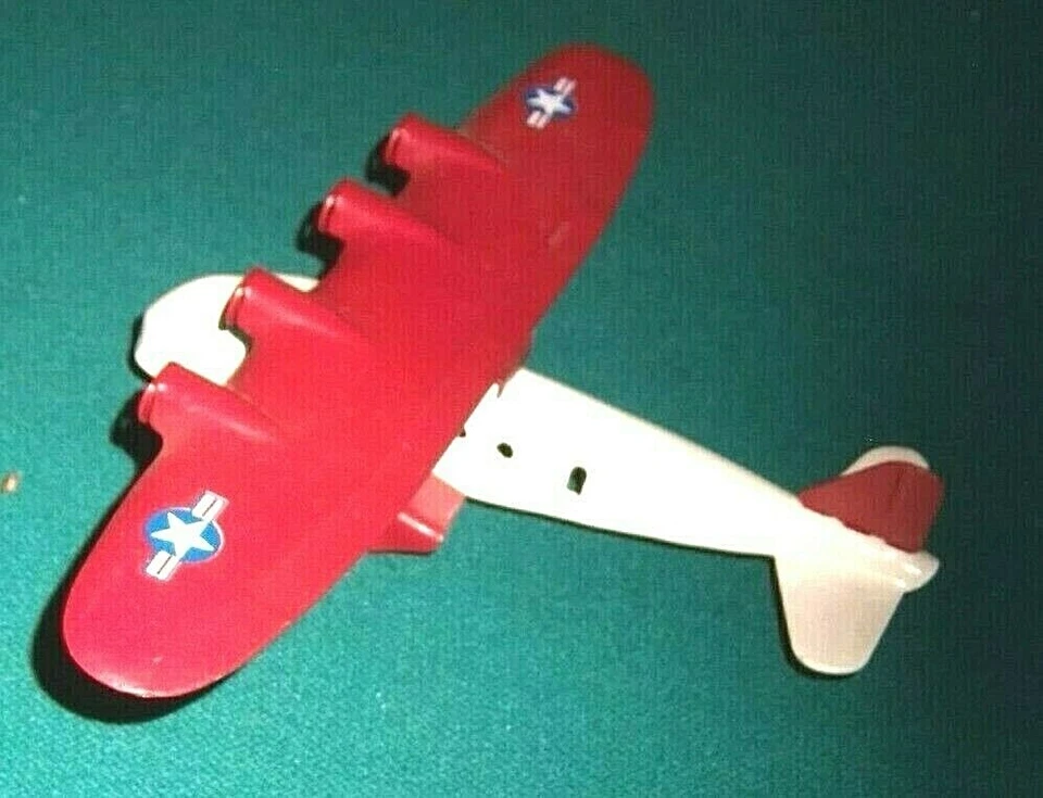 Avión de juguete Wyandotte de colección acero prensado metal restaurado Foto 2 de 3