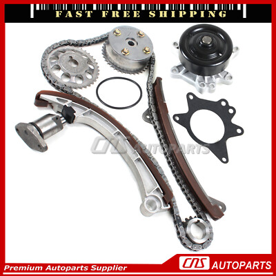Timing Chain Kit Water Pump w/ VVT-i Gear Fits 00-08 1.8L Toyota Chevy 1ZZFE