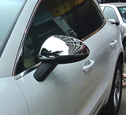 Coques de rétroviseur chrome Porsche Macan finition miroir luxe - 2