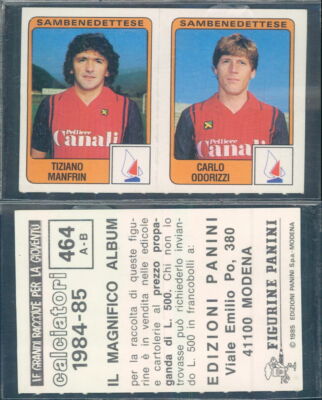 Billet SAMBENEDETTESE – COMO 6-5 1984 – Serie B – Souvenir Calcio Italien